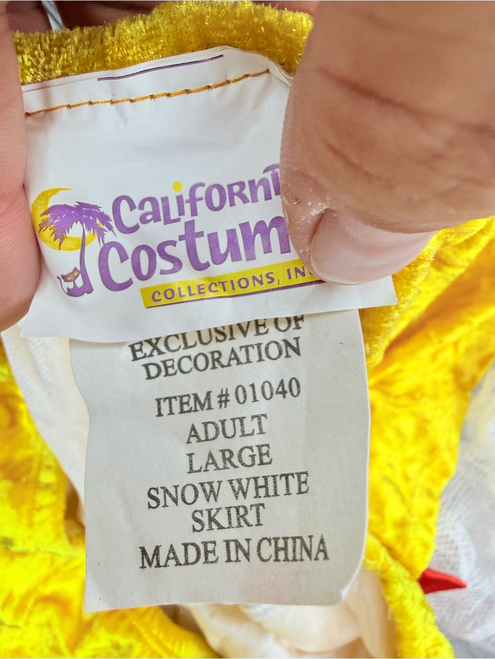 California costumes women’s Snow White sexy costume / cosplay outfit size large - Picture 9 of 10